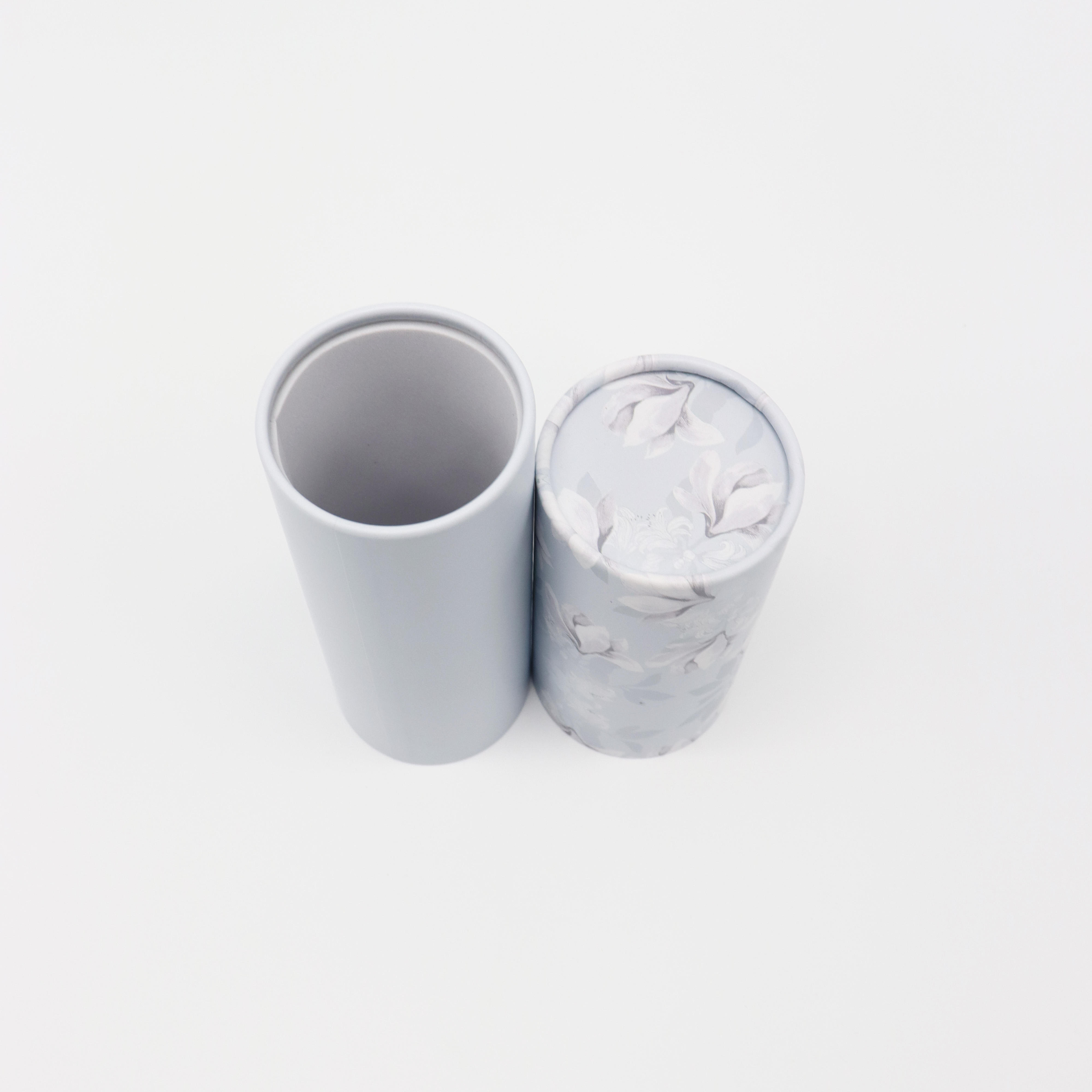 Caja de papel de empaquetado del tubo amistoso de encargo de la cartulina de Eco de la categoría alimenticia para el empaquetado del café y del té