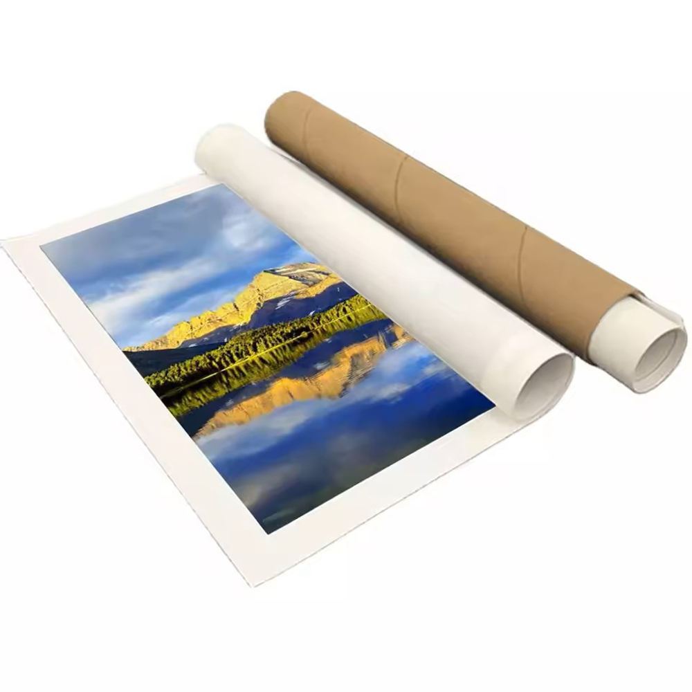 Tubo amistoso de encargo del papel de la caja del cilindro de la cartulina de Eco que empaqueta para el cartel del papel pintado del mapa