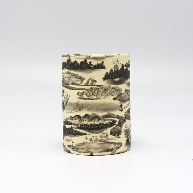 Caja de tubo de papel de embalaje de cilindro de papel ecológico por encargo para té/hierbas/café/aperitivos/envasado de alimentos