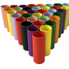 Núcleos de papel artístico de diseño de 2 pulgadas, tubos de papel de colores reciclables hechos a mano, 54mm