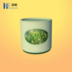 Caja de embalaje cilíndrica de papel artesanal ecológica personalizada para té, granos de café, superficie en relieve biodegradable para uso de perfumes