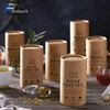 Lata de papel de impresión personalizada, diseño de cilindro, té, galletas, cereales, regalo, embalaje de cartón, caja redonda, tubo de papel de galleta en polvo de Chocolate