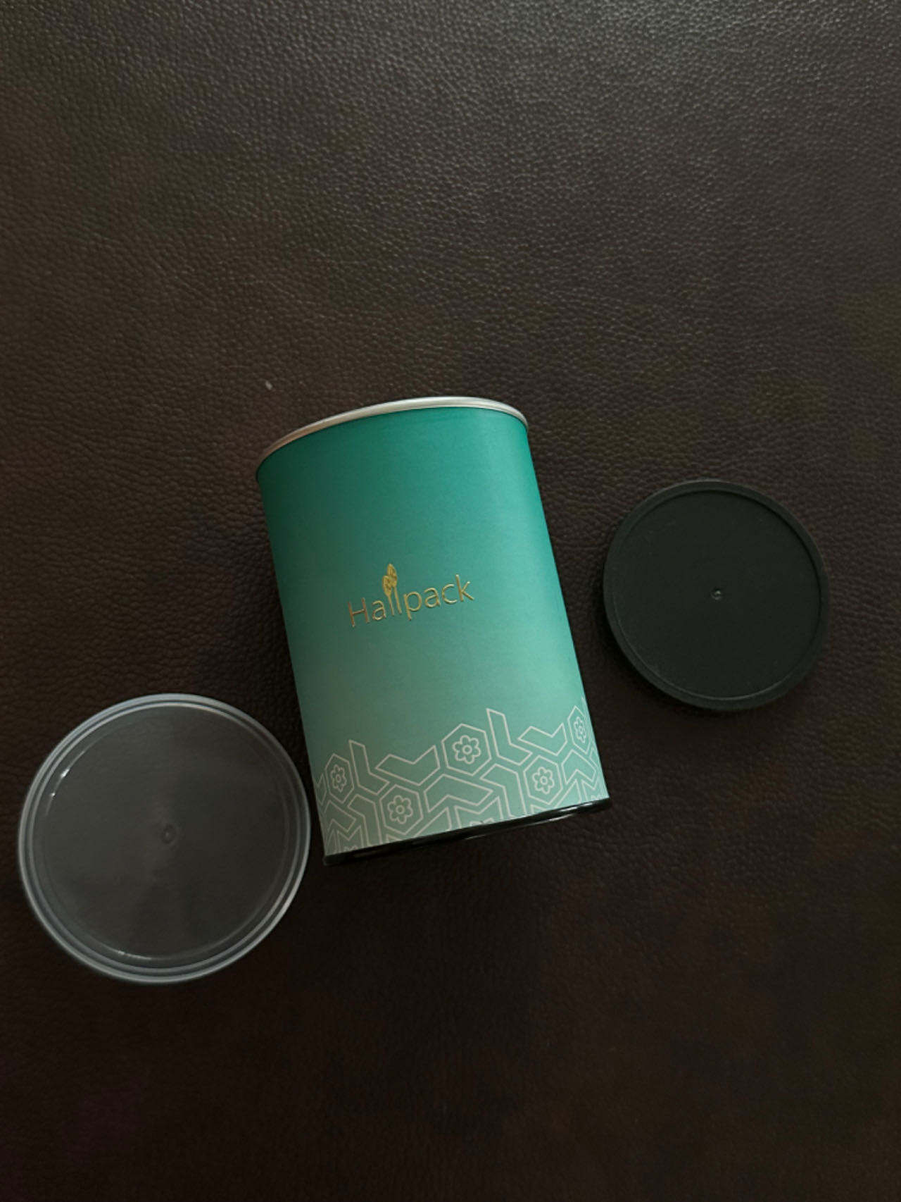 Diseño de marca ecológico personalizado, embalaje de papel cilíndrico de fácil desgarro con tapa de plástico Kraft, tubo de papel personalizado