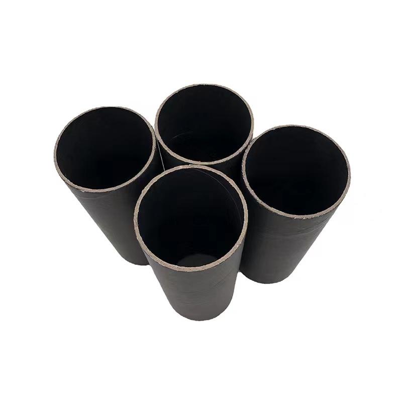 Tubos de correo personalizados con núcleo de papel negro Embalaje ecológico Tubos de papel a medida Soluciones de tubos de envío