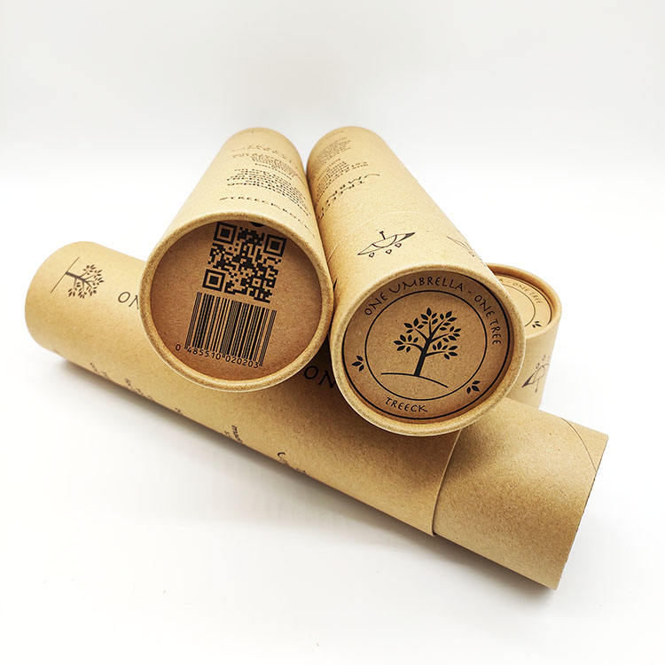 Tubo de embalaje de paraguas Kraft completo más barato personalizado con impresión