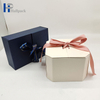 Caja de regalo de alta calidad ecológica con cinta rosada