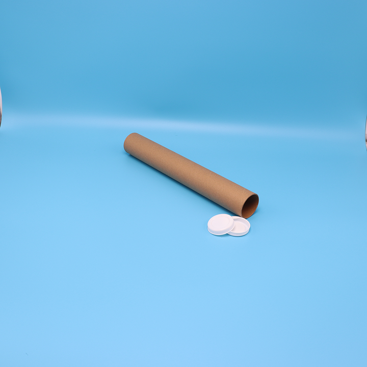 Tamaño personalizado de fábrica, cubierta de plástico, póster, papel tapiz de lona, ​​tubo de envío de papel Kraft, tubo de papel de embalaje