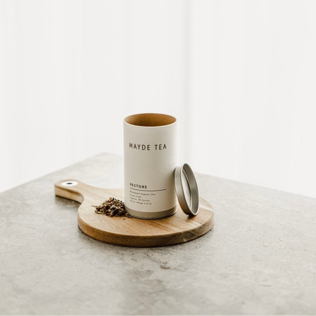 Impresión personalizada de alimentos cilíndricos biodegradables con tapa de hierro, bolsas de bote de té Premium, embalaje de caja de tubo para paquete de té suelto