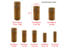 El 100% biodegradable empuja hacia arriba la cartulina que empaqueta el tubo del papel del protector labial de 100pcs/ctn Brown Kraft