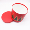 Conjunto para guardar las vacaciones, embalaje de cartón de regalo rojo, se puede personalizar, embalaje de caja de regalo de flores de papel redondo biodegradable