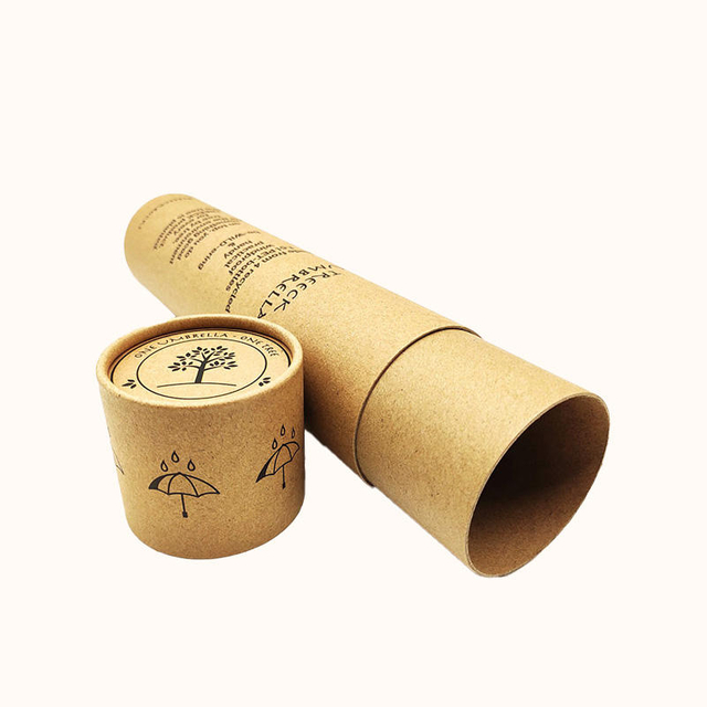 Caja de regalo de perfume de papel de cartón reciclado redondo cosmético de diseño, caja de regalo de tubo de núcleo de papel de tubo de embalaje personalizado