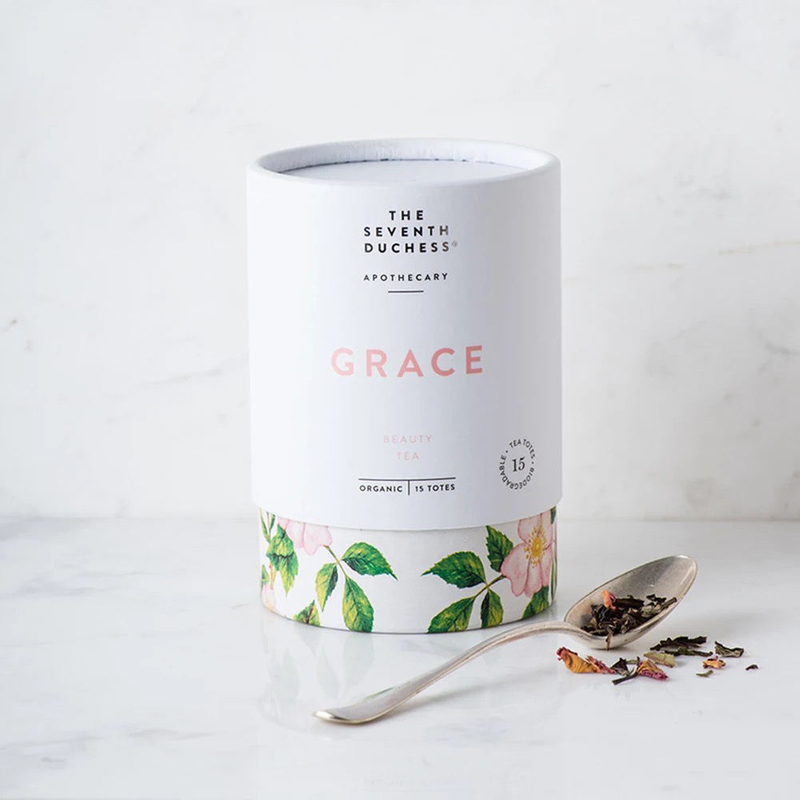 Cilindro de cartón reciclado de grado alimenticio personalizado, caja de embalaje de cosméticos para té y café de hojas sueltas, paquetes de tubos de papel Kraft blanco redondo