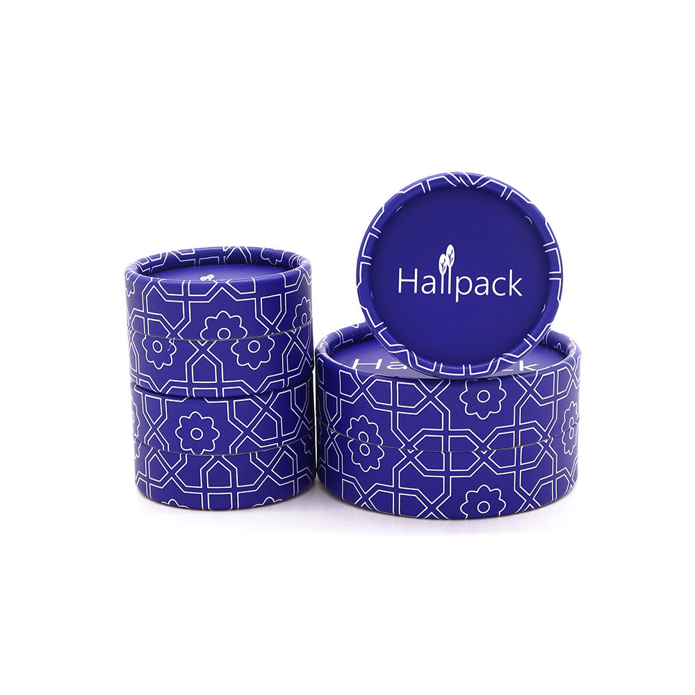 Caja redonda de cartón de calidad alimentaria, respetuosa con el medio ambiente, tubo salero y especias con tamiz superior para embalaje de papel en polvo suelto