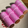 Tubo de bálsamo labial personalizado de papel libre de plástico biodegradable, forma redonda, cilindro de empuje hacia arriba, barra de loción, tubo de papel de embalaje