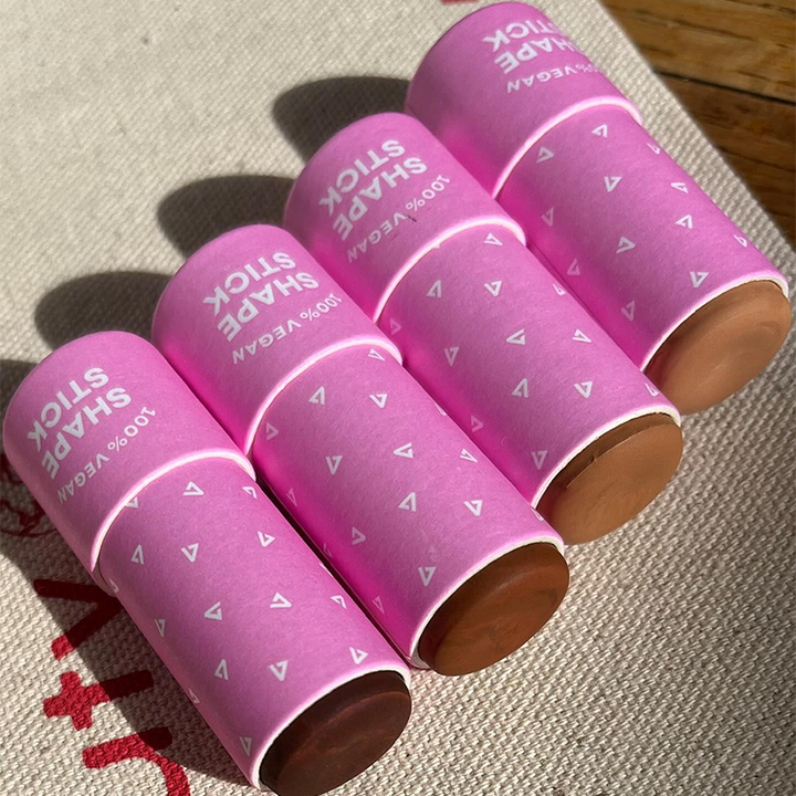 Tubo de bálsamo labial personalizado de papel libre de plástico biodegradable, forma redonda, cilindro de empuje hacia arriba, barra de loción, tubo de papel de embalaje