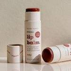 Hallpack 100% papel libre de plástico, tubo de bálsamo labial personalizado, forma redonda, cilindro de empuje hacia arriba, barra de loción, embalaje de tubos de papel