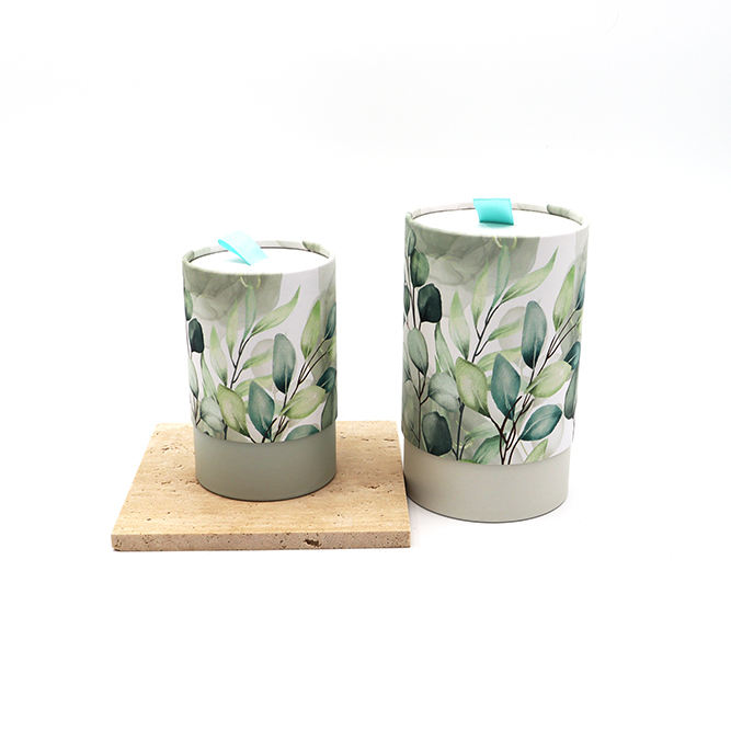 Hallpack-caja redonda de té y café suelta, diseño personalizado, respetuoso con el medio ambiente, cilindro de embalaje, caja de embalaje de alimentos de cartón, tubo de papel