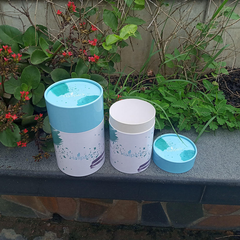 Tubos de papel Kraft que empaquetan cajas de papel push-up en estilo cartón para té para almacenamiento y presentación de té