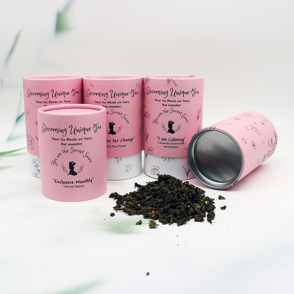 Envasado de tubos de papel para productos alimenticios con sal y azúcar, embalaje de tubos de cartón para jugo, té, café, paquete de tubos