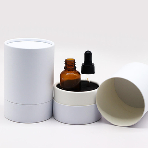 Embalaje de tubo de papel de cartón, jabón, aceite esencial, gotero, respetuoso con el medio ambiente, personalizable, más vendido