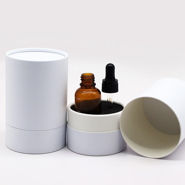 Embalaje de tubo de papel de cartón, jabón, aceite esencial, gotero, respetuoso con el medio ambiente, personalizable, más vendido