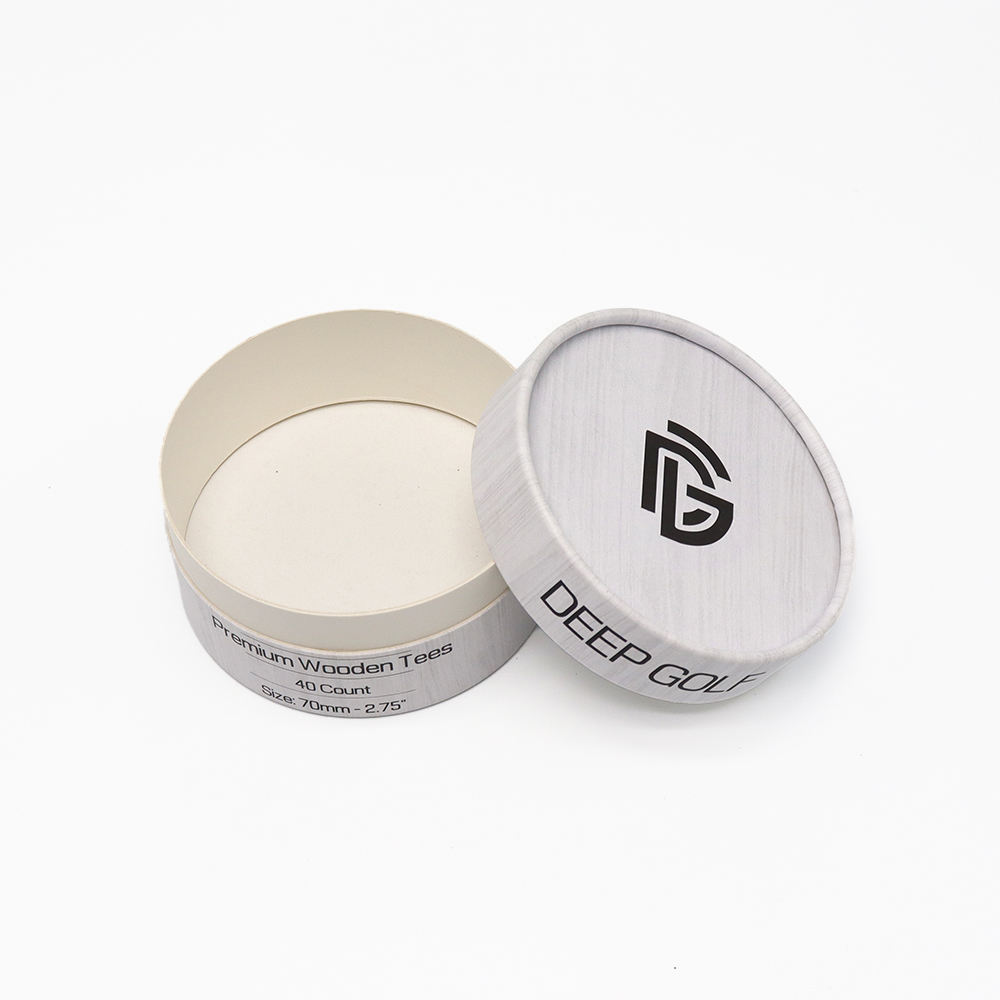 Impresión personalizada, 100% ecológico, envases de tubos cosméticos de papel Kraft marrón y tubo de embalaje de crema cosmética