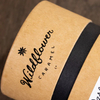 Caja cilíndrica forrada a prueba de aceite de cartón Kraft 100% biodegradable, tubo de cartón de papel artesanal, tarro de papel cosmético