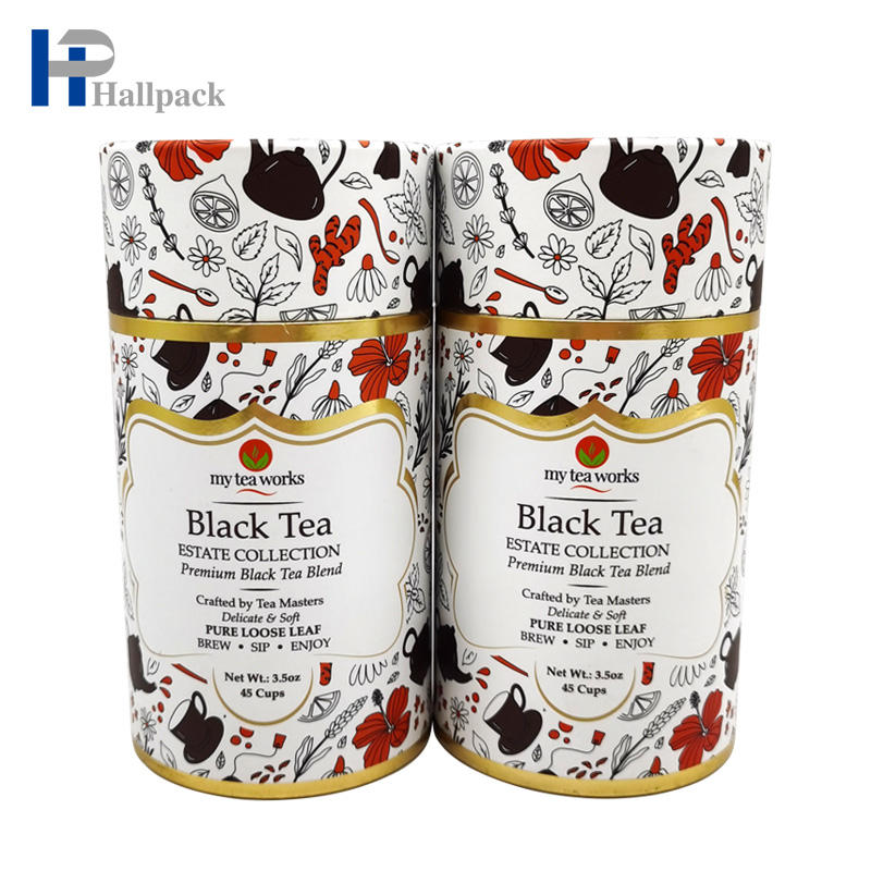 Tubo redondo de cartón Kraft grabado en relieve con impresión que desaparece para envases de pañuelos artesanales y cosméticos