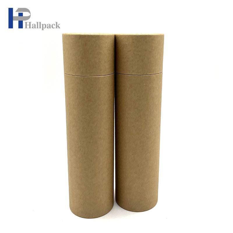 Tubo de papel redondo de Brown Kraft, tubo de papel de relleno de bálsamo de papel artístico