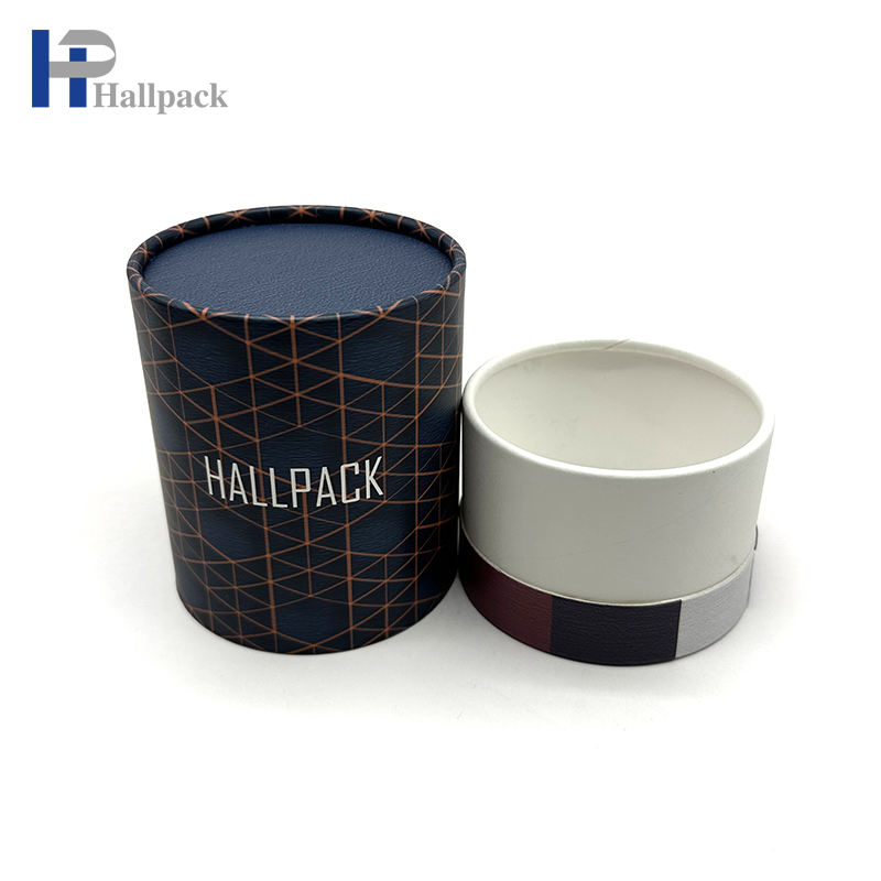 Nuevo diseño de velas, conjunto de regalo, caja cilíndrica de embalaje, tubo de papel de embalaje de cartón