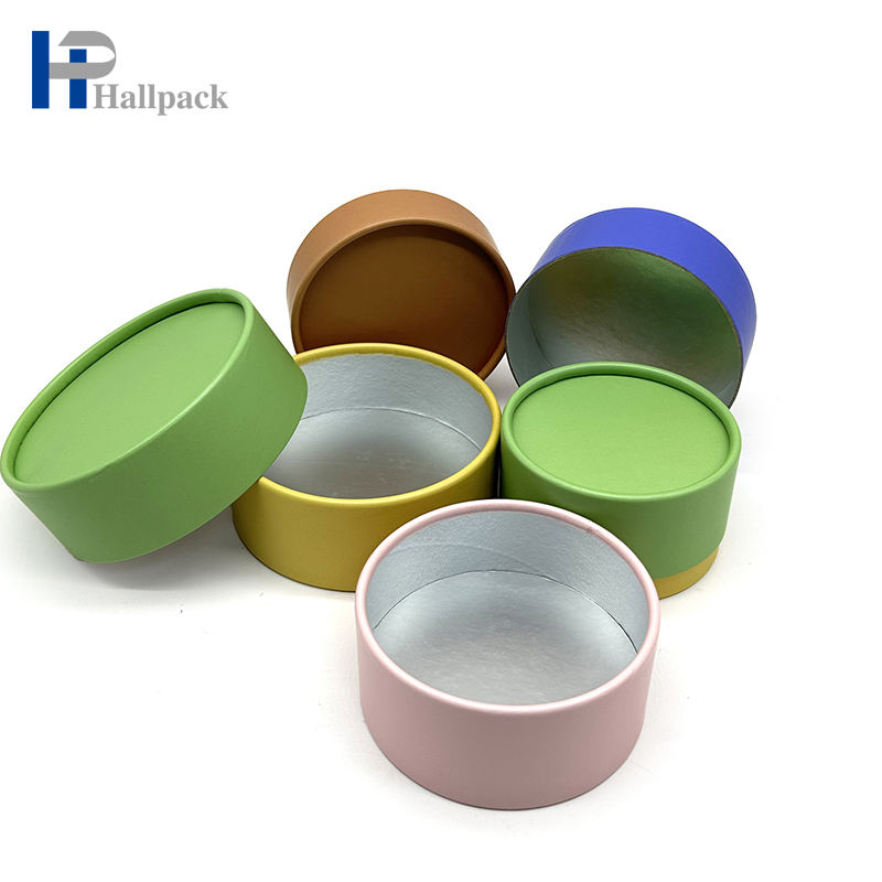 Tubo de té de embalaje de papel artesanal, cilindro de cartón con logotipo personalizado, venta al por mayor