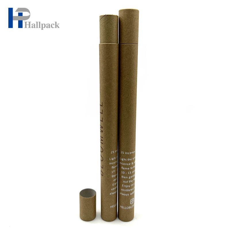 Tubo de papel largo del papel del cilindro de la tira del aromaterapia del tubo que empaqueta con la tapa