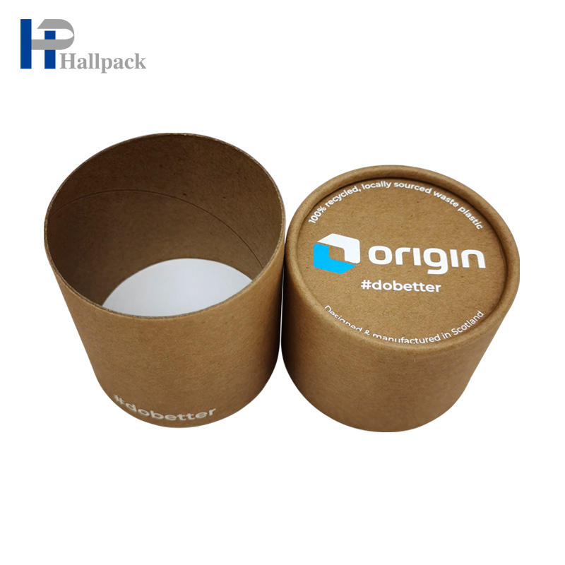 Tubos cosméticos de papel biodegradables Tubo de papel Kraft en blanco