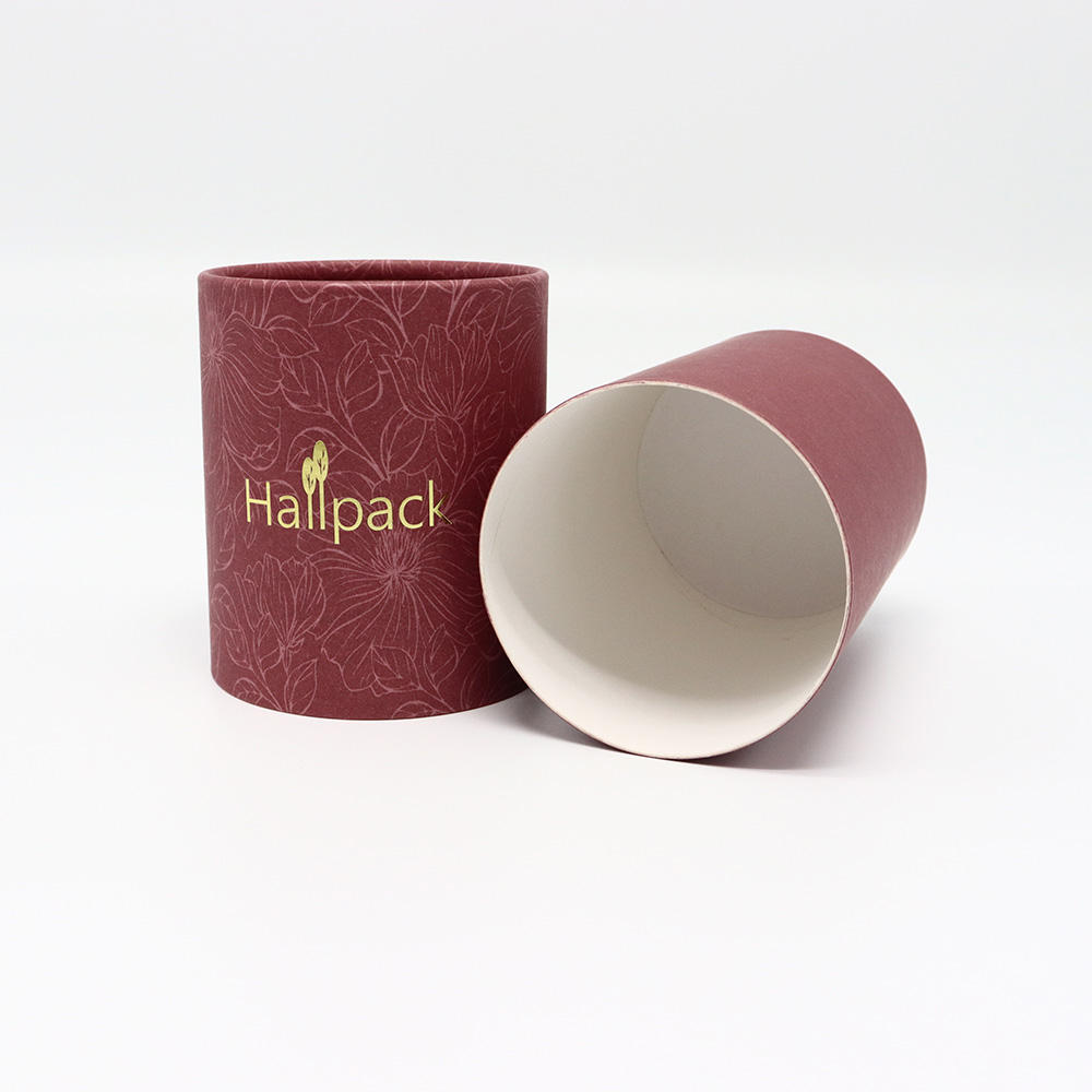 Cartón Kraft reciclable para almacenamiento, cajas de tubos de embalaje de camisetas, papel artesanal en relieve redondo biodegradable