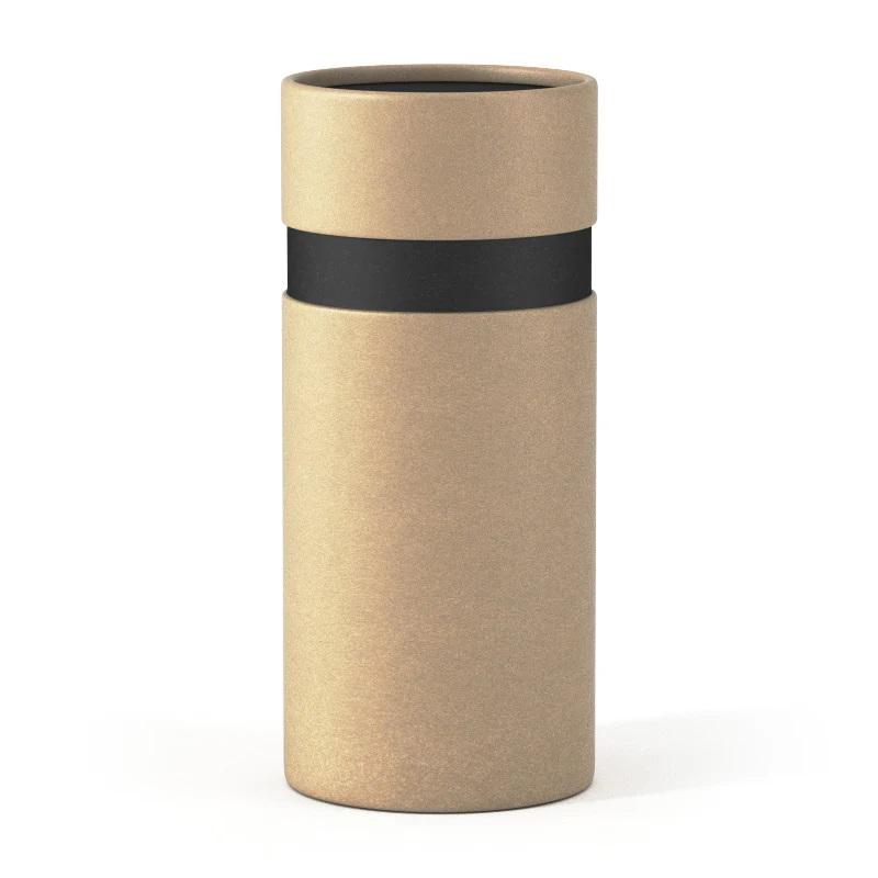 Caja de tubo de papel de embalaje de tarro cosmético Kraft biodegradable de crema de cartón de cilindro redondo reciclable personalizado