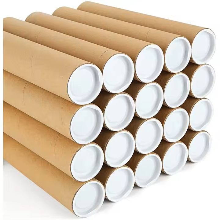 Tubo amistoso de encargo del papel de la caja del cilindro de la cartulina de Eco que empaqueta para el cartel del papel pintado del mapa