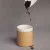 Envasado de cilindro redondo de tubo de papel Kraft personalizado de calidad alimentaria biodegradable para polvo de proteína de té y granos de café