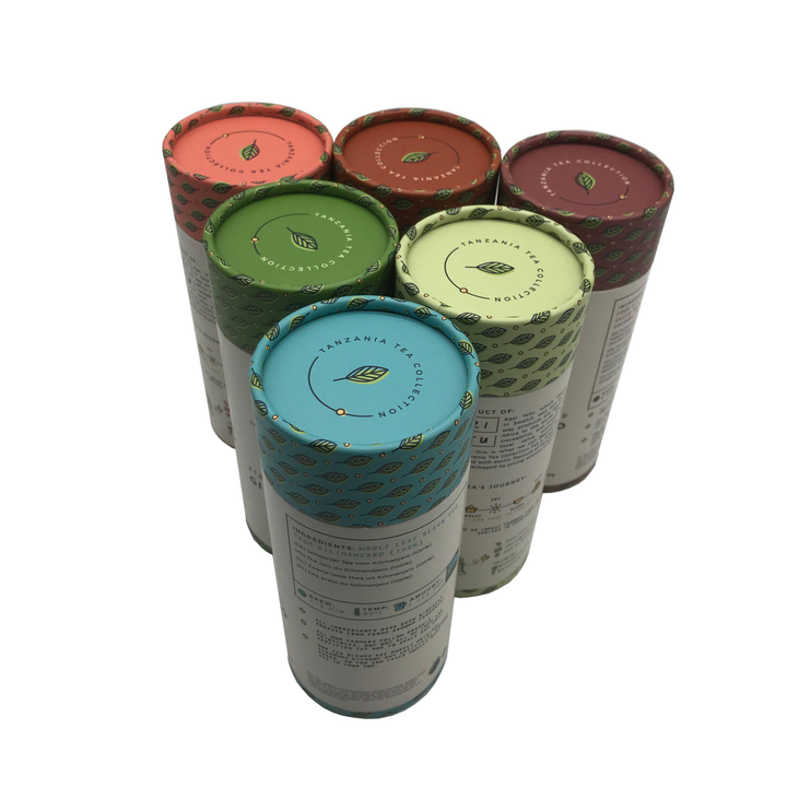 Tubo de empaquetado famoso del papel del regalo de la caja de cartón del papel de impresión en color de la categoría alimenticia