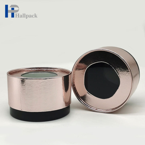 Empaquetado de tubo de papel metálico del oro de Rose de la impresión de encargo material amistoso de Eco