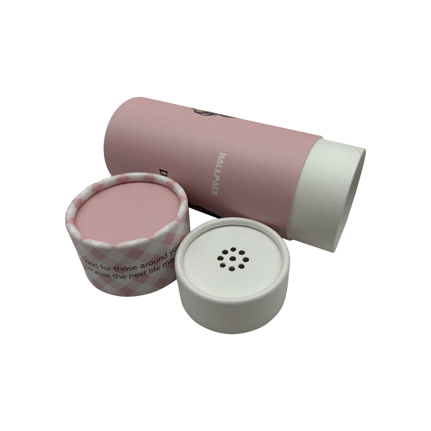 Tubo tamiz de papel para champú en polvo, papel de aluminio interior, papel artesanal cosmético, contenedor de cosméticos de papel Kraft reciclable, 1 Uds.