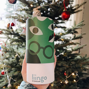 Caja cilíndrica de embalaje de almacenamiento redondo de gafas de papel de lujo personalizado, tubo de embalaje de gafas de sol Kraft para gafas