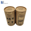 Personalizar el tubo de cartón decorativo del tubo de cartón de papel Kraft del sello de embalaje biodegradable para requisitos particulares