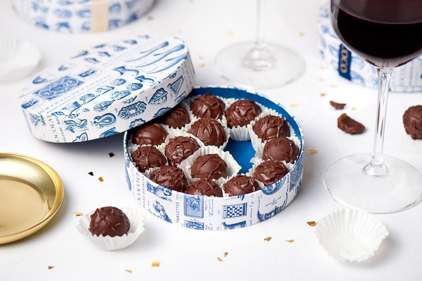 Embalaje de cartón de tubo redondo de tubo de papel abierto plano de alta calidad para embalaje de chocolate, pastel, caja de galletas