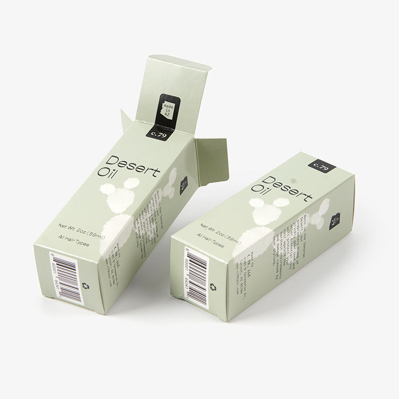Paquete de caja de papel empaquetado de cartón cosmético personalizado de alta calidad para aceite esencial de esmalte de uñas