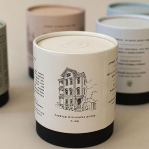 Caja de embalaje cilíndrica de alta calidad, botella de perfume con vela kraft, bolsa de té y café, embalaje de tubo de papel personalizado