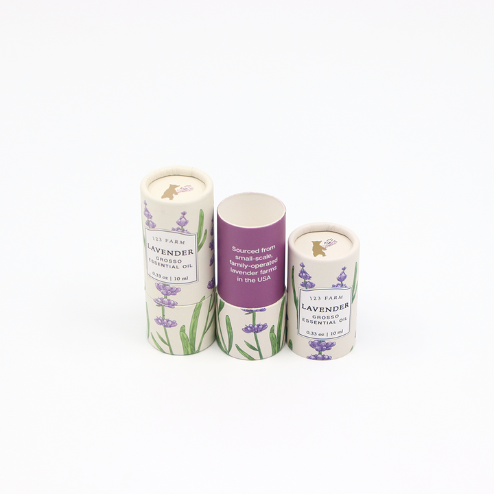 Embalaje cosmético personalizado de alta calidad, caja cilíndrica de cartón, tubo de papel, embalaje para perfume, esmalte de uñas, aceite esencial