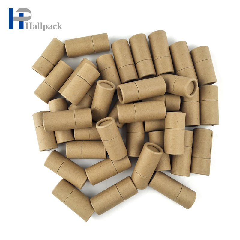 El 100% biodegradable empuja hacia arriba la cartulina que empaqueta el tubo del papel del protector labial de 100pcs/ctn Brown Kraft
