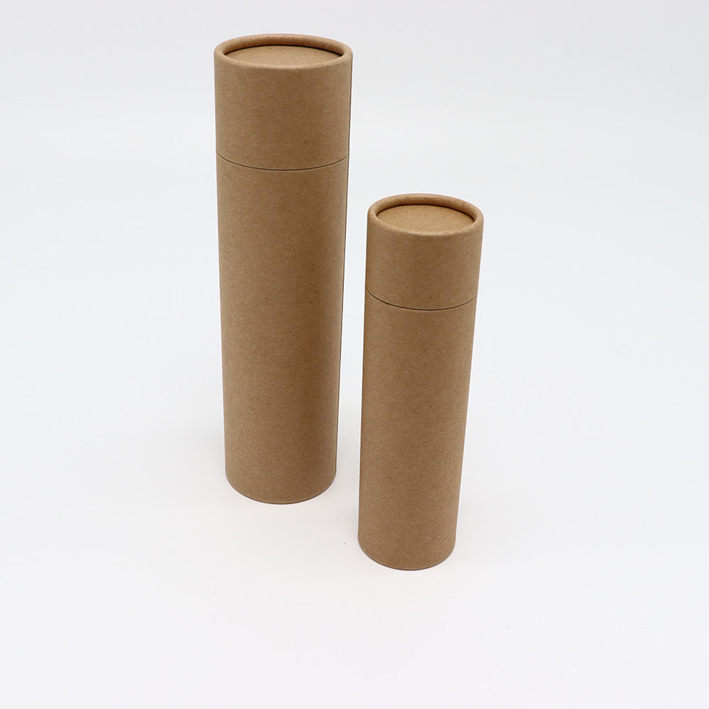 El papel biodegradable puede enrollar los tubos de papel Tubos sin imprimir del papel de Brown Kraft