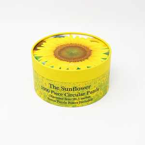 Tubo de papel de empaquetado de la caja del cilindro de la cartulina del arte de encargo amistoso de Eco que empaqueta para el rompecabezas del juguete de los niños