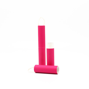 Logotipo impreso personalizado, cilindro de cartón, venta al por mayor, rosa roja, giro manual, tubo de papel Kraft, bolígrafo de Perfume, embalaje de tubo de papel de regalo